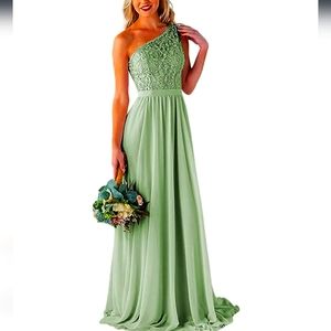 Sage green bridesmaid dress